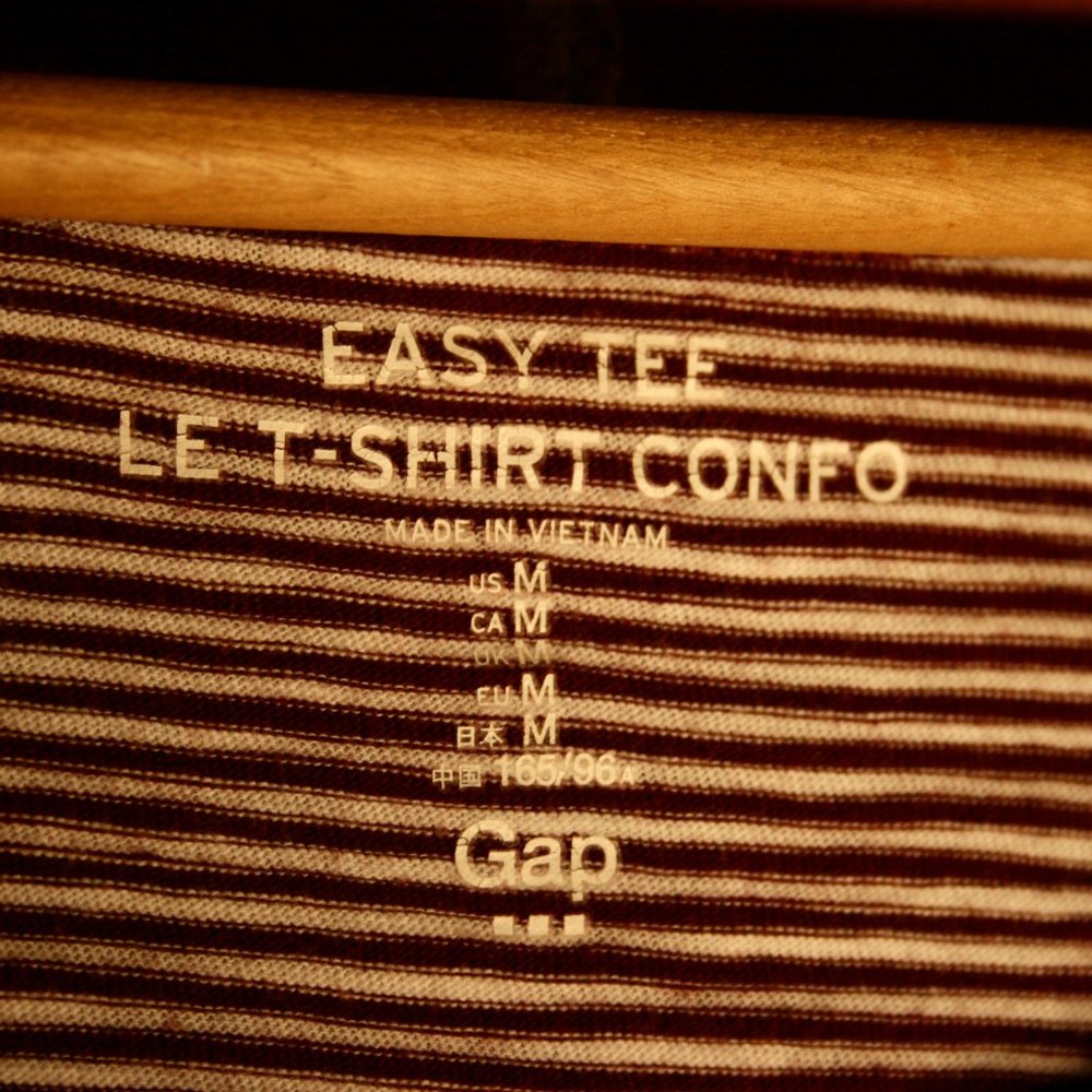 GAP Striped Easy Tee Side Tie 100% Cotton Blouse - Picture 4 of 6